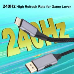 USB-C To DisplayPort Cable 8K@60Hz DP Type C 3.1 To 4K 144Hz Display Port 1.4 Cable Thunderbolt 3 4 for MacBook Air Pro Samsung