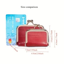 New Women's Pure-Color Imitation Leather Jewelry Box, Ring, Necklace, Earring Storage Box, Mini Coin Purse, Hanging Ornament Bag
