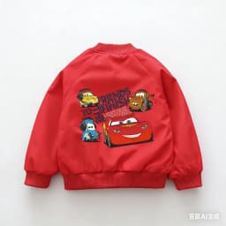 Cars Lightning McQueen Children Jacket New Spring Autumn Baby Boy Girl Cartoon Zipper Long Sleeves Windbreaker Kids Sports Coats