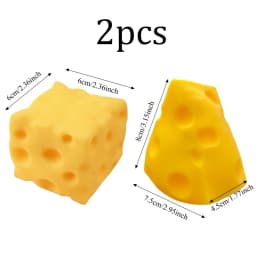 Squishy Cheese Cube Squeeze Toys Soft Butter Cheese Fidget Toy Slow Rebound Push Stress Relief Sensory Toy Christmas Present