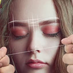 30M Microblading Mapping Pre-ink String Eyebow Makeup Dyeing Thread Semi-Permanent Positioning Line Eyebrow PMU Measuring Tools