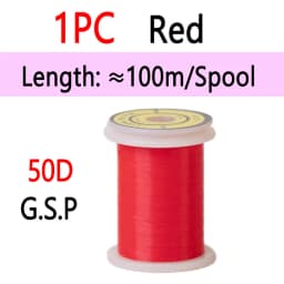 10D 20D 30D 50D 100D 75D 140D 200D GSP Fly Tying Polyethylene Floss Thread High Tensile Tying Line for Dry Wet Pike Streamer Fly