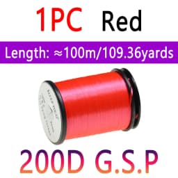 10D 20D 30D 50D 100D 75D 140D 200D GSP Fly Tying Polyethylene Floss Thread High Tensile Tying Line for Dry Wet Pike Streamer Fly