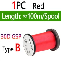 10D 20D 30D 50D 100D 75D 140D 200D GSP Fly Tying Polyethylene Floss Thread High Tensile Tying Line for Dry Wet Pike Streamer Fly