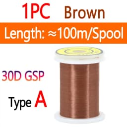 10D 20D 30D 50D 100D 75D 140D 200D GSP Fly Tying Polyethylene Floss Thread High Tensile Tying Line for Dry Wet Pike Streamer Fly