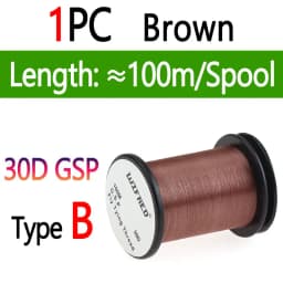 10D 20D 30D 50D 100D 75D 140D 200D GSP Fly Tying Polyethylene Floss Thread High Tensile Tying Line for Dry Wet Pike Streamer Fly