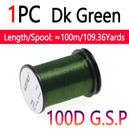 10D 20D 30D 50D 100D 75D 140D 200D GSP Fly Tying Polyethylene Floss Thread High Tensile Tying Line for Dry Wet Pike Streamer Fly