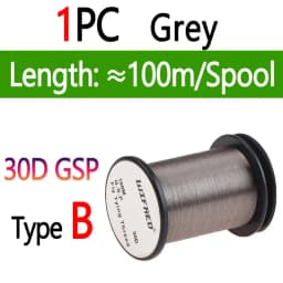 10D 20D 30D 50D 100D 75D 140D 200D GSP Fly Tying Polyethylene Floss Thread High Tensile Tying Line for Dry Wet Pike Streamer Fly