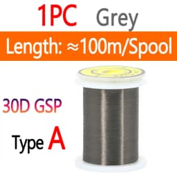 10D 20D 30D 50D 100D 75D 140D 200D GSP Fly Tying Polyethylene Floss Thread High Tensile Tying Line for Dry Wet Pike Streamer Fly