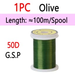 10D 20D 30D 50D 100D 75D 140D 200D GSP Fly Tying Polyethylene Floss Thread High Tensile Tying Line for Dry Wet Pike Streamer Fly