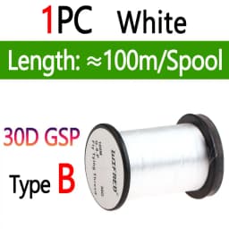 10D 20D 30D 50D 100D 75D 140D 200D GSP Fly Tying Polyethylene Floss Thread High Tensile Tying Line for Dry Wet Pike Streamer Fly