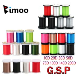 10D 20D 30D 50D 100D 75D 140D 200D GSP Fly Tying Polyethylene Floss Thread High Tensile Tying Line for Dry Wet Pike Streamer Fly