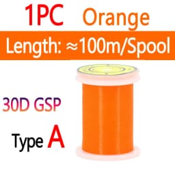 10D 20D 30D 50D 100D 75D 140D 200D GSP Fly Tying Polyethylene Floss Thread High Tensile Tying Line for Dry Wet Pike Streamer Fly