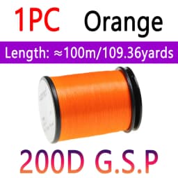 10D 20D 30D 50D 100D 75D 140D 200D GSP Fly Tying Polyethylene Floss Thread High Tensile Tying Line for Dry Wet Pike Streamer Fly