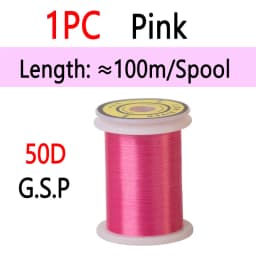 10D 20D 30D 50D 100D 75D 140D 200D GSP Fly Tying Polyethylene Floss Thread High Tensile Tying Line for Dry Wet Pike Streamer Fly