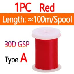 10D 20D 30D 50D 100D 75D 140D 200D GSP Fly Tying Polyethylene Floss Thread High Tensile Tying Line for Dry Wet Pike Streamer Fly