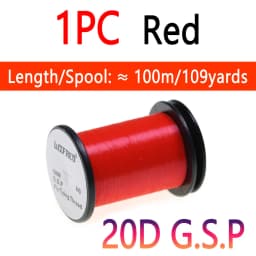 10D 20D 30D 50D 100D 75D 140D 200D GSP Fly Tying Polyethylene Floss Thread High Tensile Tying Line for Dry Wet Pike Streamer Fly