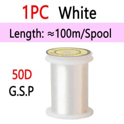 10D 20D 30D 50D 100D 75D 140D 200D GSP Fly Tying Polyethylene Floss Thread High Tensile Tying Line for Dry Wet Pike Streamer Fly
