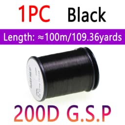 10D 20D 30D 50D 100D 75D 140D 200D GSP Fly Tying Polyethylene Floss Thread High Tensile Tying Line for Dry Wet Pike Streamer Fly