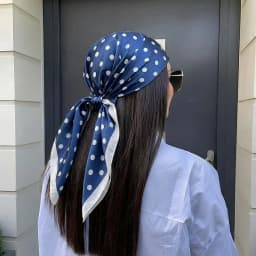 2026 Dot Print Square Scarf For Women Silk Shawl Neckerchief Female Hair Bands Head Wraps Headband Foulard Satin Hijab Bandana