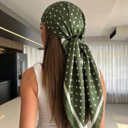 2026 Dot Print Square Scarf For Women Silk Shawl Neckerchief Female Hair Bands Head Wraps Headband Foulard Satin Hijab Bandana