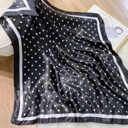 2026 Dot Print Square Scarf For Women Silk Shawl Neckerchief Female Hair Bands Head Wraps Headband Foulard Satin Hijab Bandana