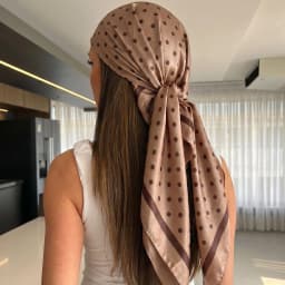 2026 Dot Print Square Scarf For Women Silk Shawl Neckerchief Female Hair Bands Head Wraps Headband Foulard Satin Hijab Bandana