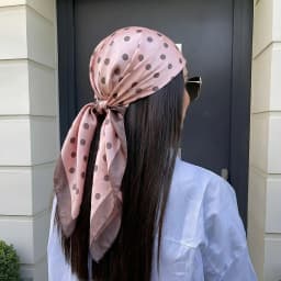 2026 Dot Print Square Scarf For Women Silk Shawl Neckerchief Female Hair Bands Head Wraps Headband Foulard Satin Hijab Bandana