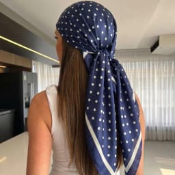 2026 Dot Print Square Scarf For Women Silk Shawl Neckerchief Female Hair Bands Head Wraps Headband Foulard Satin Hijab Bandana
