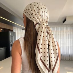 2026 Dot Print Square Scarf For Women Silk Shawl Neckerchief Female Hair Bands Head Wraps Headband Foulard Satin Hijab Bandana