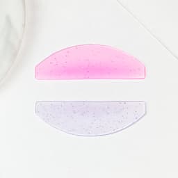Lomansa 2Pcs Korean Lash Lift Shields Flat Lash Lift Silicone Pads For Perming Lotion No.1 Eyelash Softening Shields Makeup Tool
