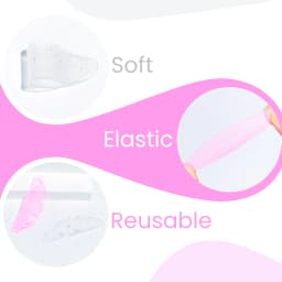Lomansa 2Pcs Korean Lash Lift Shields Flat Lash Lift Silicone Pads For Perming Lotion No.1 Eyelash Softening Shields Makeup Tool