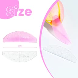 Lomansa 2Pcs Korean Lash Lift Shields Flat Lash Lift Silicone Pads For Perming Lotion No.1 Eyelash Softening Shields Makeup Tool