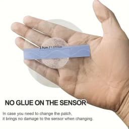 20pcs Freestyle Libre Sensor Covers, Latex-Free Adhesive for Libre 2, Precut CGM Tape, Waterproof, Strong Stick, Long-Term Use
