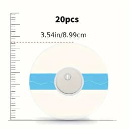 20pcs Freestyle Libre Sensor Covers, Latex-Free Adhesive for Libre 2, Precut CGM Tape, Waterproof, Strong Stick, Long-Term Use