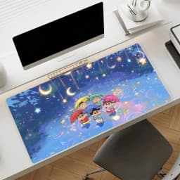 Cra S-Shin chan-S Cute Mouse Pad Non-slip Rubber Gamer Balance Computer Mat Decoracion Deskmat Laptop Office Large