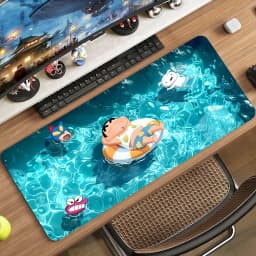 Cra S-Shin chan-S Cute Mouse Pad Non-slip Rubber Gamer Balance Computer Mat Decoracion Deskmat Laptop Office Large