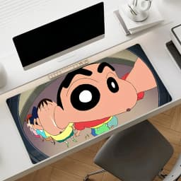 Cra S-Shin chan-S Cute Mouse Pad Non-slip Rubber Gamer Balance Computer Mat Decoracion Deskmat Laptop Office Large
