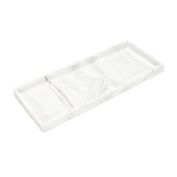 A Rectangular Silicone Aromatherapy Tray for Bathroom, Non-Porous Vanity Table, Marble Washbasin Tabletop Storage, Decorative Tray