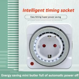 24 Hours Mechanical Timer Smart Countdown Auto Power-off Socket EU Plug For Indoor Use