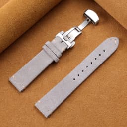 Vintage Suede Cowhide Watch Strap for Omega for Seiko 14/16/18/19/20/21/22mm Butterfly Buckle Bracelet Men Women Sport Wristband