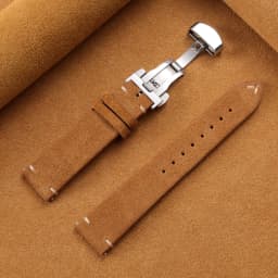 Vintage Suede Cowhide Watch Strap for Omega for Seiko 14/16/18/19/20/21/22mm Butterfly Buckle Bracelet Men Women Sport Wristband