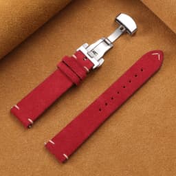 Vintage Suede Cowhide Watch Strap for Omega for Seiko 14/16/18/19/20/21/22mm Butterfly Buckle Bracelet Men Women Sport Wristband