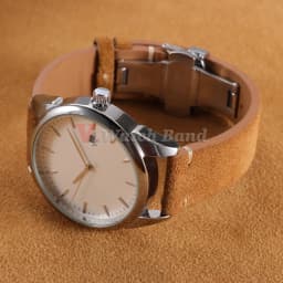 Vintage Suede Cowhide Watch Strap for Omega for Seiko 14/16/18/19/20/21/22mm Butterfly Buckle Bracelet Men Women Sport Wristband