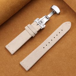 Vintage Suede Cowhide Watch Strap for Omega for Seiko 14/16/18/19/20/21/22mm Butterfly Buckle Bracelet Men Women Sport Wristband