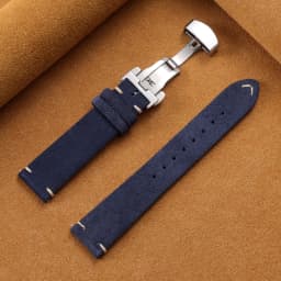 Vintage Suede Cowhide Watch Strap for Omega for Seiko 14/16/18/19/20/21/22mm Butterfly Buckle Bracelet Men Women Sport Wristband