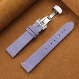 Vintage Suede Cowhide Watch Strap for Omega for Seiko 14/16/18/19/20/21/22mm Butterfly Buckle Bracelet Men Women Sport Wristband