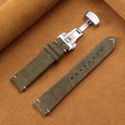 Vintage Suede Cowhide Watch Strap for Omega for Seiko 14/16/18/19/20/21/22mm Butterfly Buckle Bracelet Men Women Sport Wristband