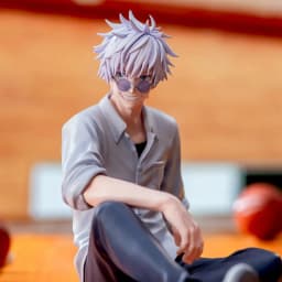 2Kinds Jujutsu Kaisen Anime Satoru Gojo & Geto Suguru Yumemirize Sitting Posture Action Figure Genuine Model Figurine Toy