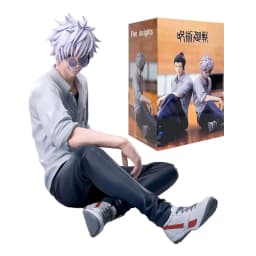 2Kinds Jujutsu Kaisen Anime Satoru Gojo & Geto Suguru Yumemirize Sitting Posture Action Figure Genuine Model Figurine Toy